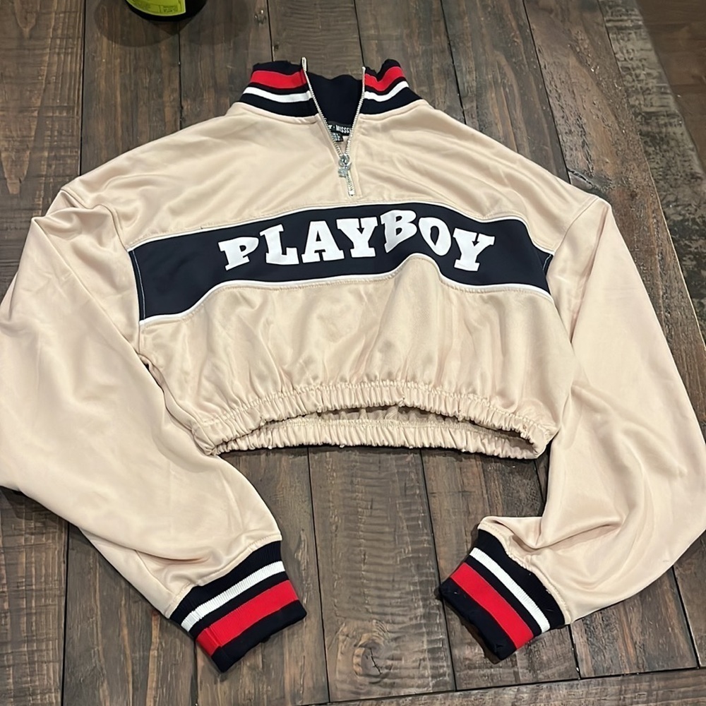 Deadstock PLAYBOY x MISSGUIDED Crop Pull Over - Picture 12 of 16